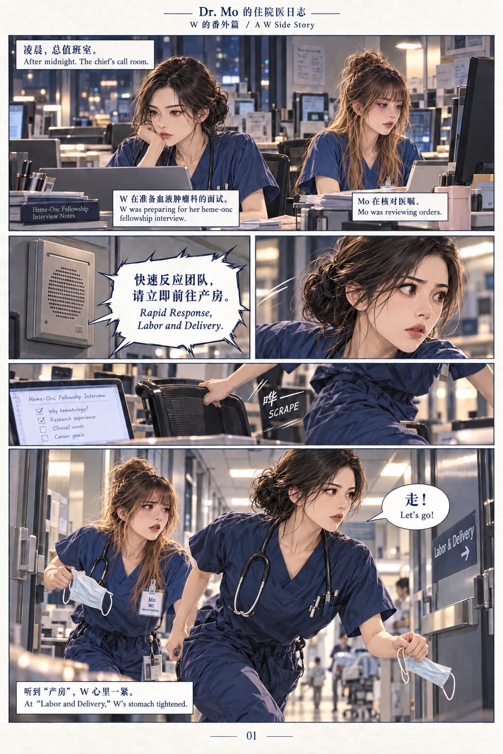 01/17 · An overnight emergency call sends W and Mo from the call room to Labor & Delivery.