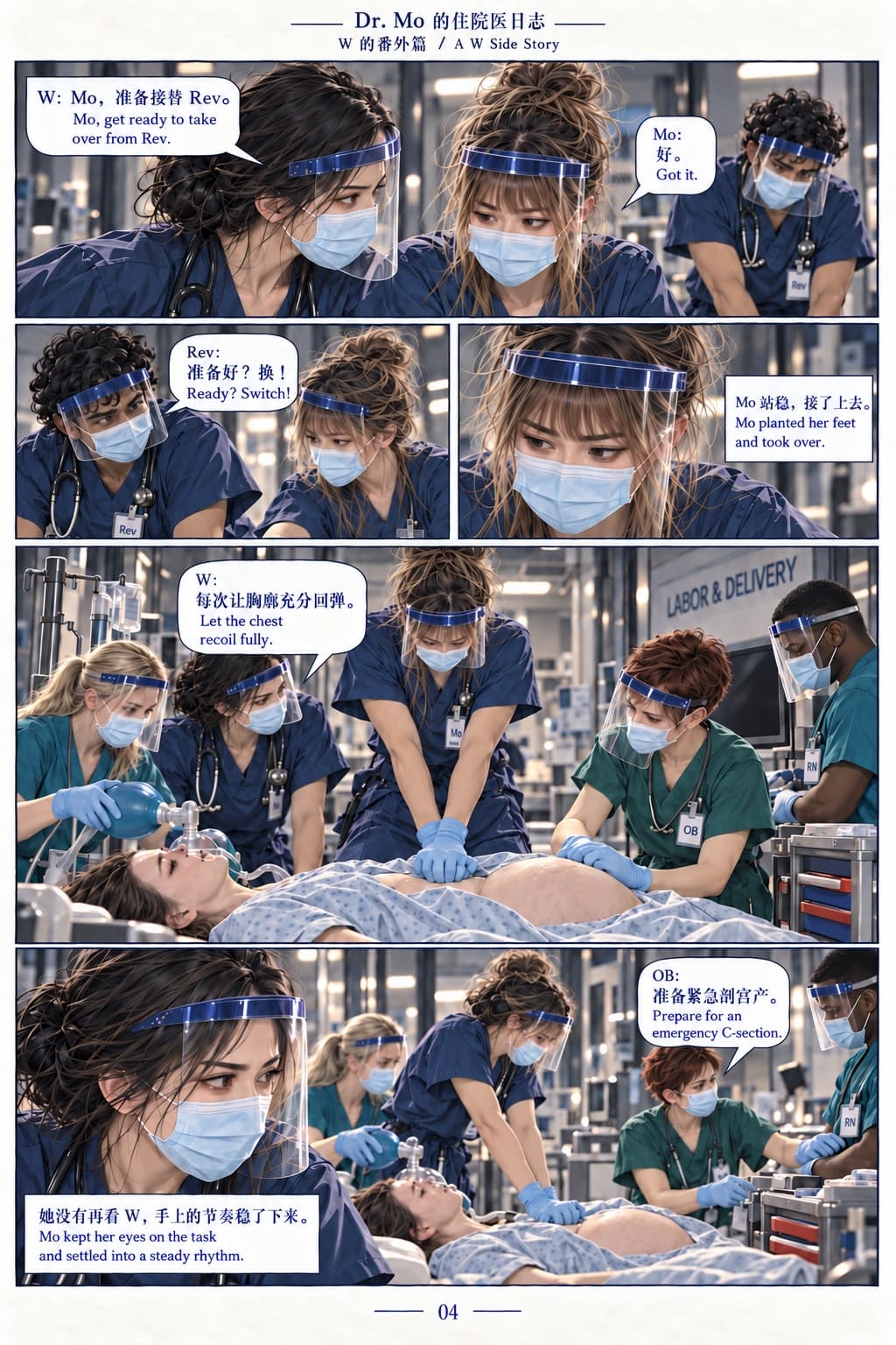 04/17 · Mo takes over compressions while obstetrics prepares an emergency C-section.