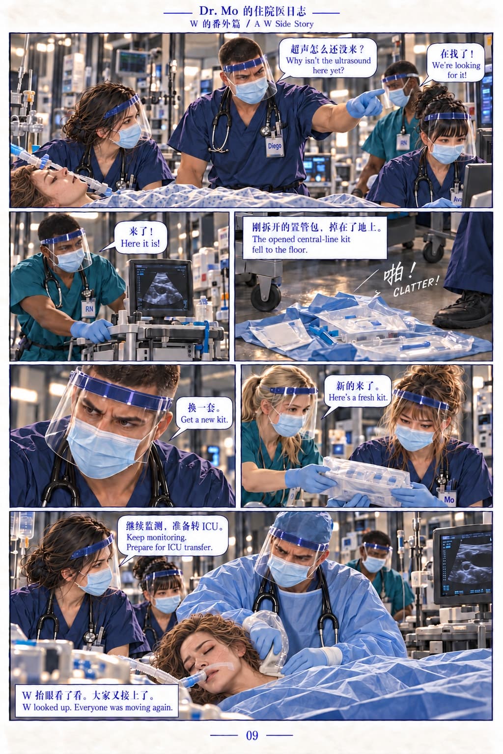 09/17 · Ultrasound and a replacement line kit arrive as the team prepares for ICU transfer.