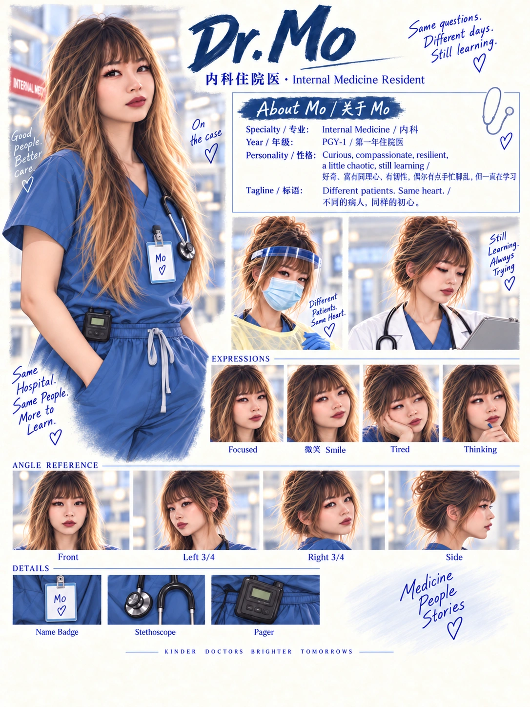 Dr. Mo 的完整人物介绍海报